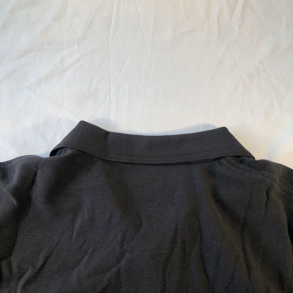 L.L. Bean Traditional Fit Short Sleeve Polo Shirt Men's Size Large Black - Picture 7 of 10
